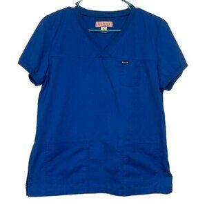 Women's KOI Classics 247 Nicole Scrub Top Blue Medical Hospital Nurse Doctor MED